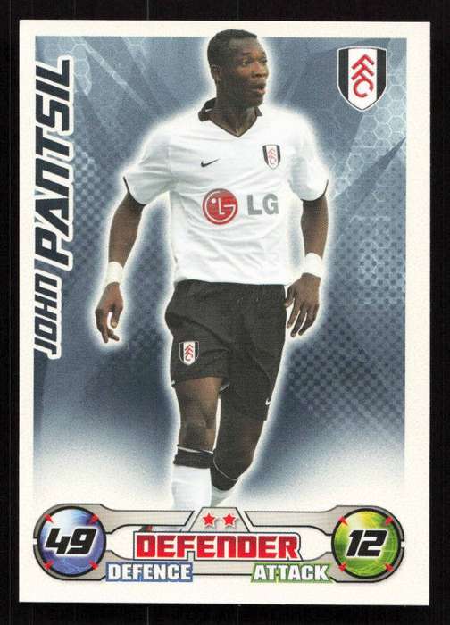 Topps Match Attax PL 2008/2009 Fulham - John Pantsil