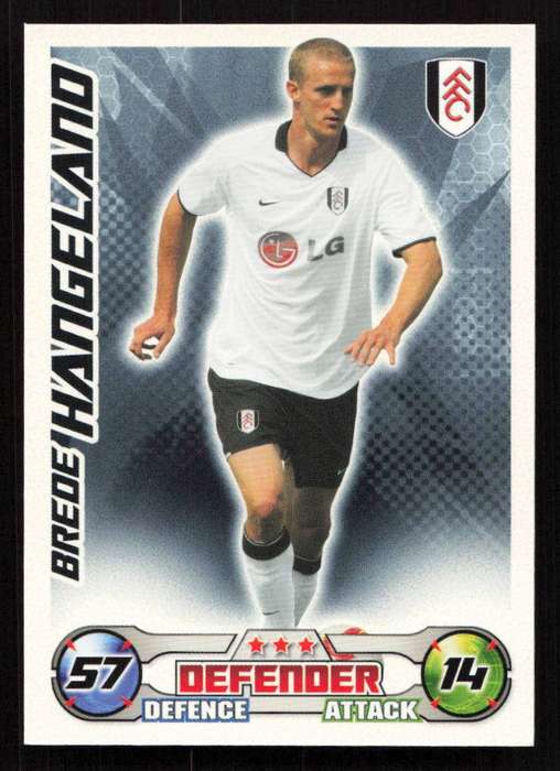 Topps Match Attax PL 2008/2009 Fulham - Brede Hangeland