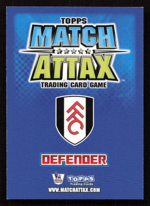 Topps Match Attax PL 2008/2009 Fulham - Brede Hangeland