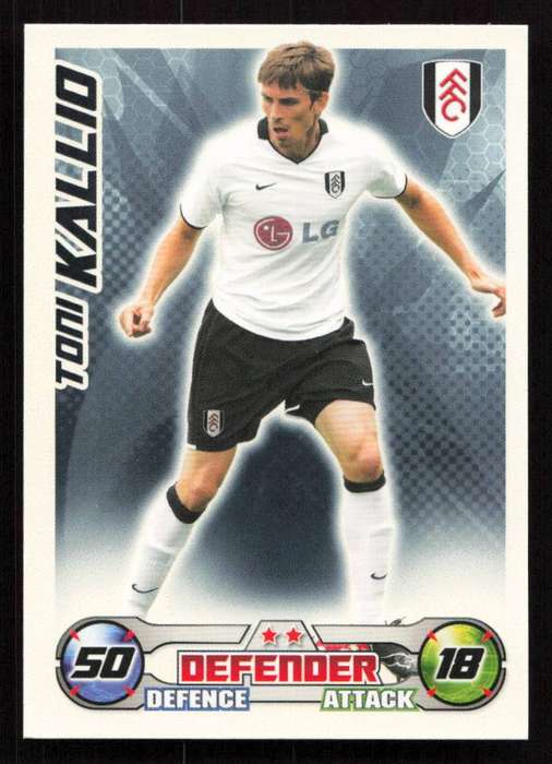 Topps Match Attax PL 2008/2009 Fulham - Toni Kallio