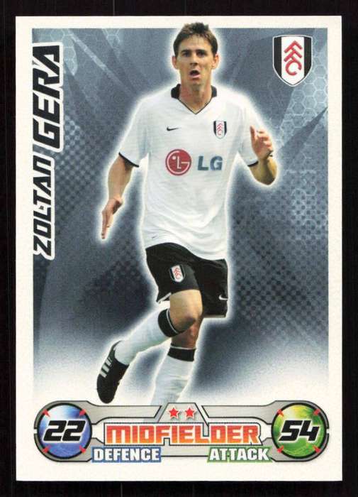 Topps Match Attax PL 2008/2009 Fulham - Zoltan Gera
