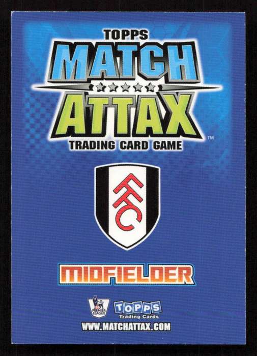 Topps Match Attax PL 2008/2009 Fulham - Zoltan Gera