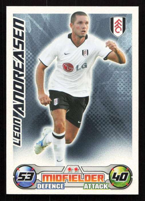 Topps Match Attax PL 2008/2009 Fulham - Leon Andreasen