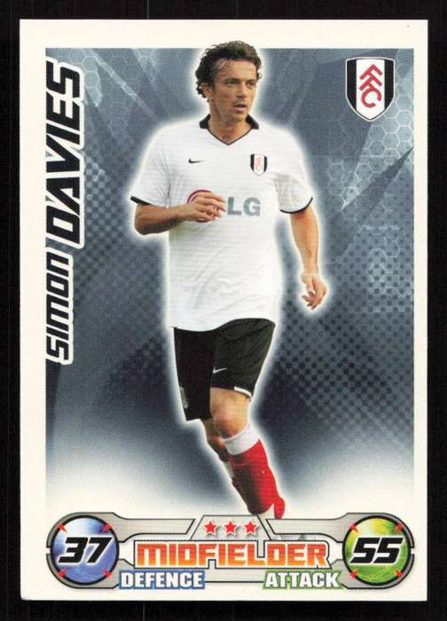 Topps Match Attax PL 2008/2009 Fulham - Simon Davies