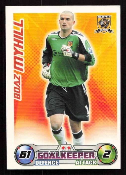 Topps Match Attax PL 2008/2009 Hull City - Boaz Myhill