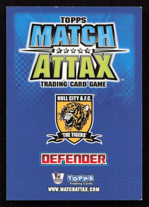 Topps Match Attax PL 2008/2009 Hull City - Wayne Brown