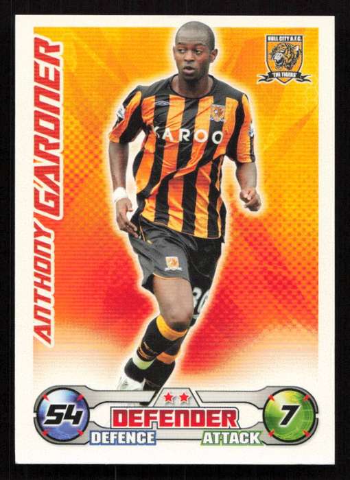 Topps Match Attax PL 2008/2009 Hull City - Anthony Gardner
