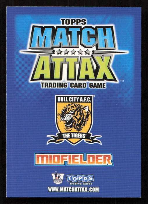 Topps Match Attax PL 2008/2009 Hull City - Dean Marney