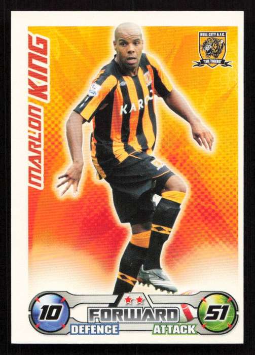 Topps Match Attax PL 2008/2009 Hull City - Marlon King