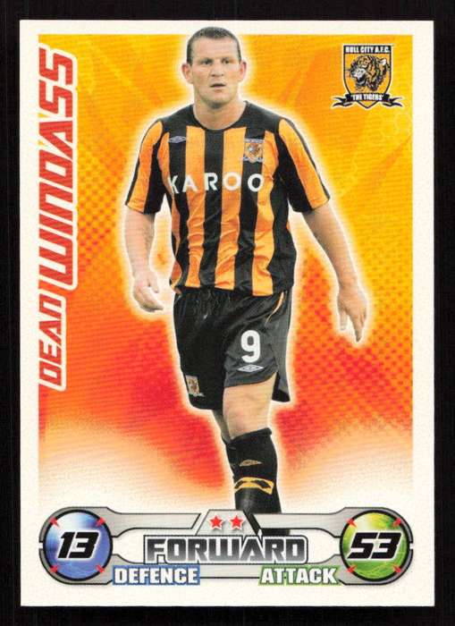Topps Match Attax PL 2008/2009 Hull City - Dean Windass