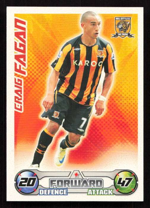 Topps Match Attax PL 2008/2009 Hull City - Craig Fagan
