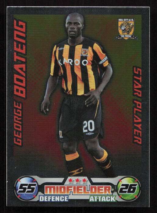 Topps Match Attax PL 2008/2009 Hull City - George Boateng
