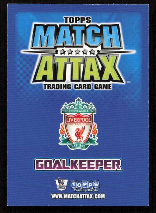 Topps Match Attax PL 2008/2009 Liverpool FC - Pepe Reina