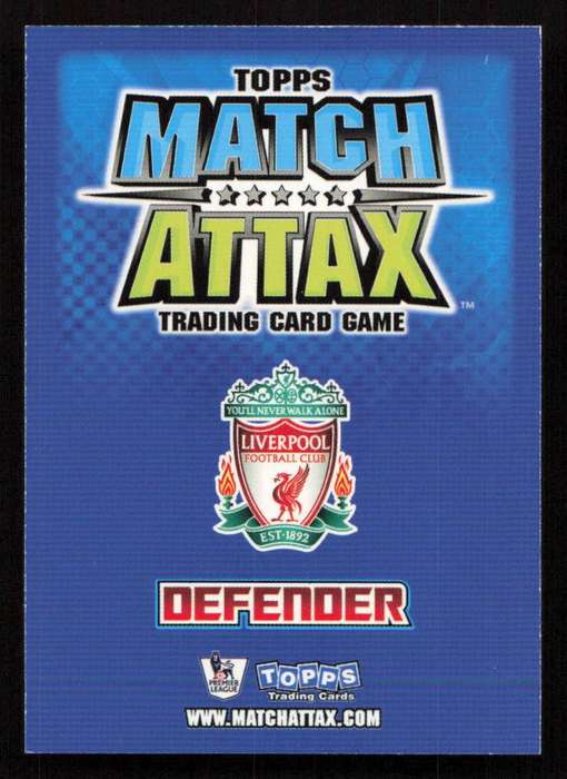 Topps Match Attax PL 2008/2009 Liverpool FC - Philipp Degen