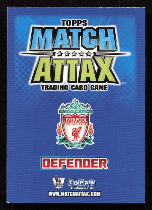 Topps Match Attax PL 2008/2009 Liverpool FC - Alvaro Arbeloa
