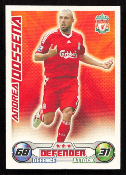 Topps Match Attax PL 2008/2009 Liverpool FC - Andrea Dossena