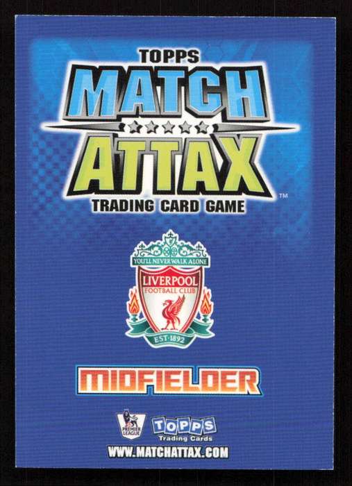 Topps Match Attax PL 2008/2009 Liverpool FC - Javier Mascherano