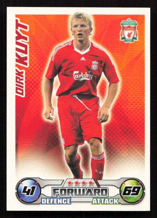 Topps Match Attax PL 2008/2009 Liverpool FC - Dirk Kuyt