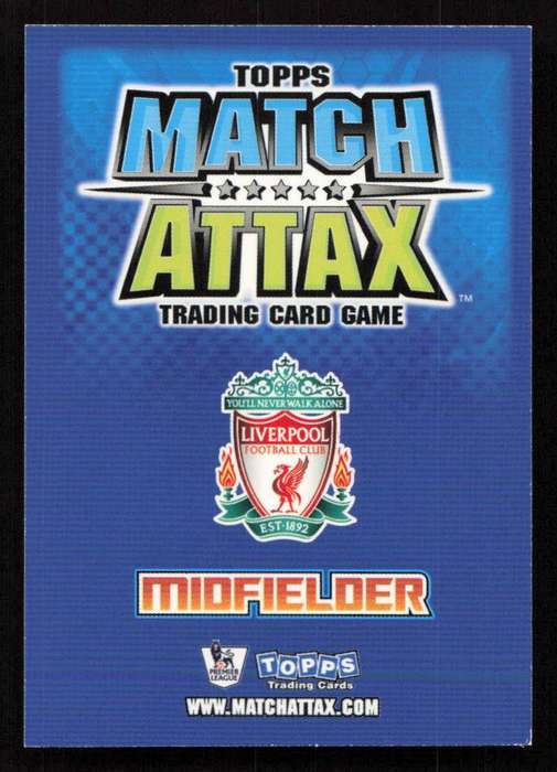 Topps Match Attax PL 2008/2009 Liverpool FC - Steven Gerrard