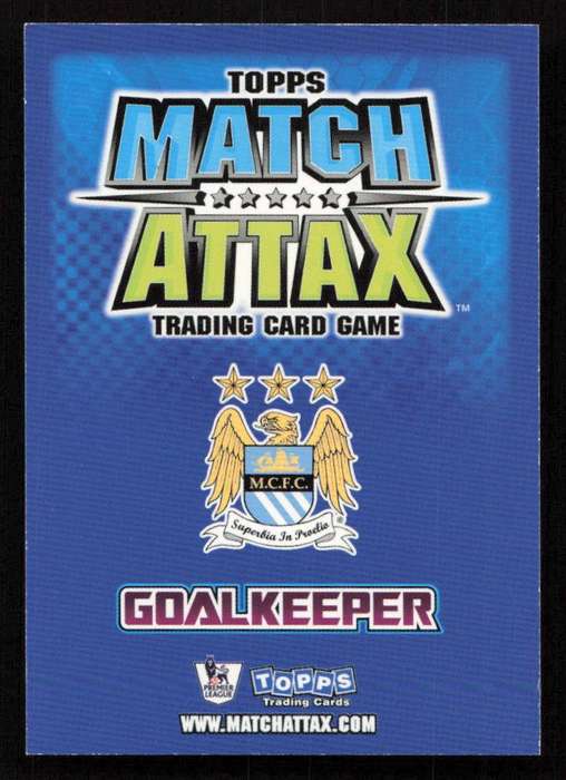 Topps Match Attax PL 2008/2009 Manchester City - Joe Hart