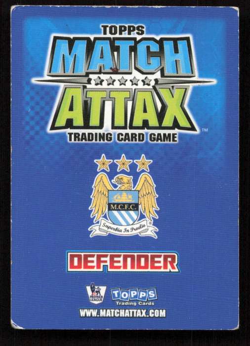 Topps Match Attax PL 2008/2009 Manchester City - Vincent Kompany