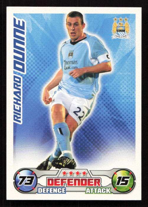 Topps Match Attax PL 2008/2009 Manchester City - Richard Dunne