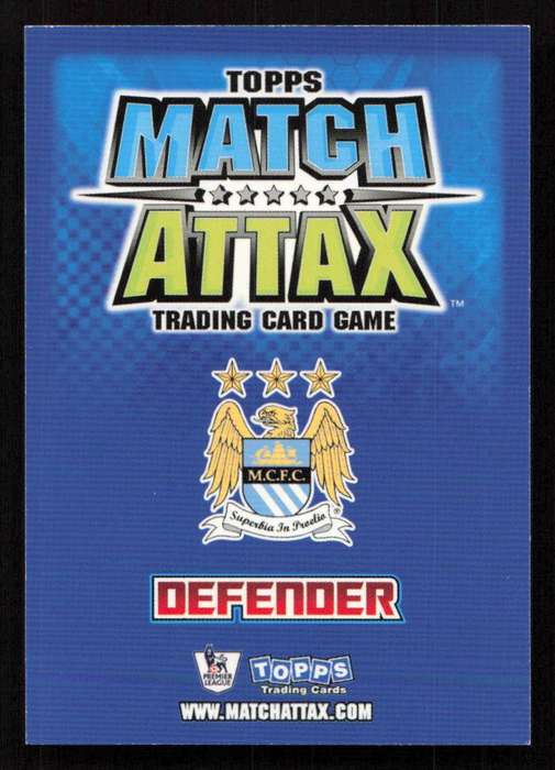 Topps Match Attax PL 2008/2009 Manchester City - Richard Dunne
