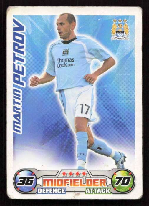 Topps Match Attax PL 2008/2009 Manchester City - Martin Petrov