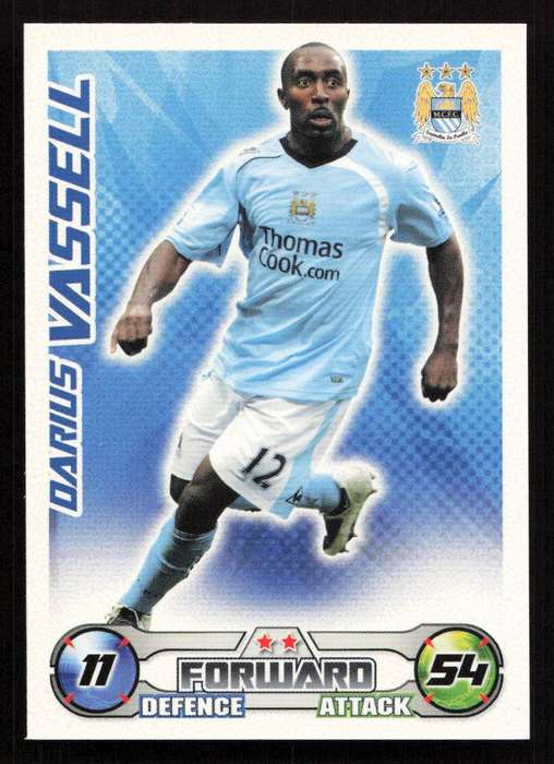 Topps Match Attax PL 2008/2009 Manchester City - Darius Vassell