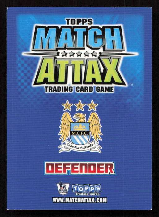 Topps Match Attax PL 2008/2009 Manchester City - Micah Richards Star Player