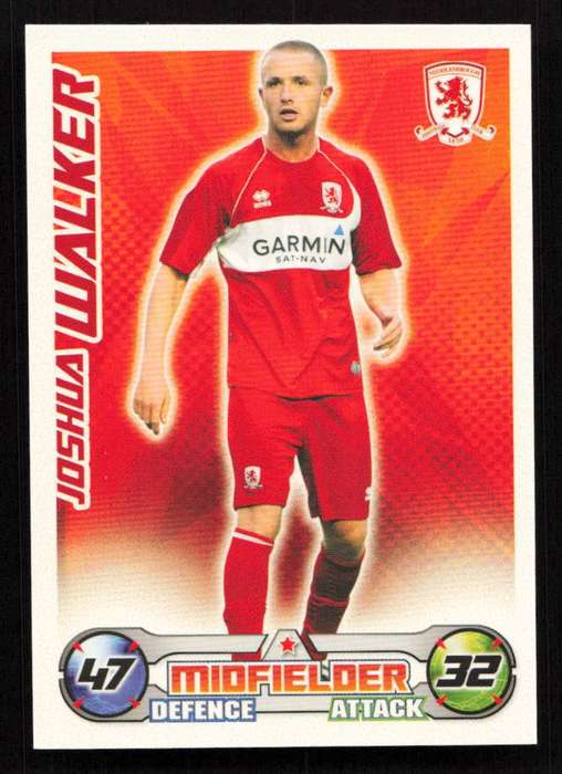 Topps Match Attax PL 2008/2009 Middlesbrough - Joshua Walker