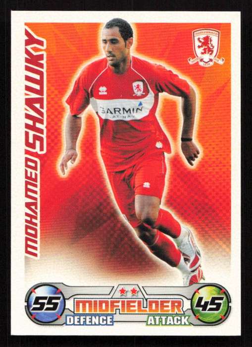 Topps Match Attax PL 2008/2009 Middlesbrough - Mohamed Shawky