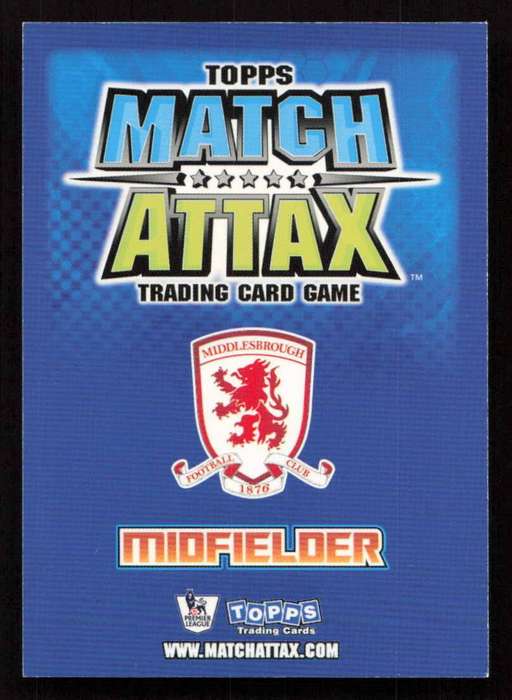 Topps Match Attax PL 2008/2009 Middlesbrough - Mohamed Shawky