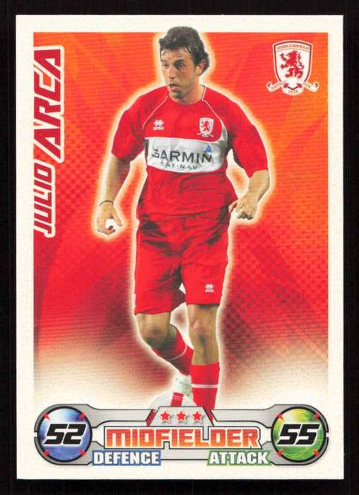 Topps Match Attax PL 2008/2009 Middlesbrough - Julio Arca
