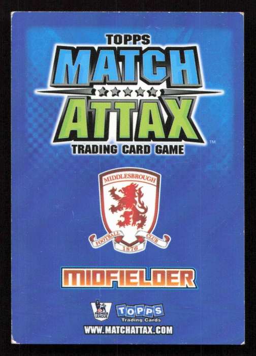 Topps Match Attax PL 2008/2009 Middlesbrough - Gary O'Neil