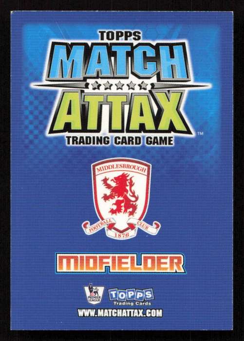 Topps Match Attax PL 2008/2009 Middlesbrough - Adam Johnson