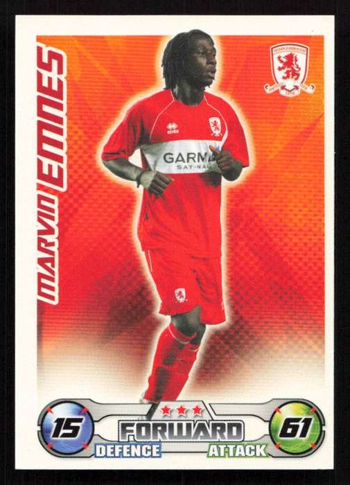 Topps Match Attax PL 2008/2009 Middlesbrough - Marvin Emnes