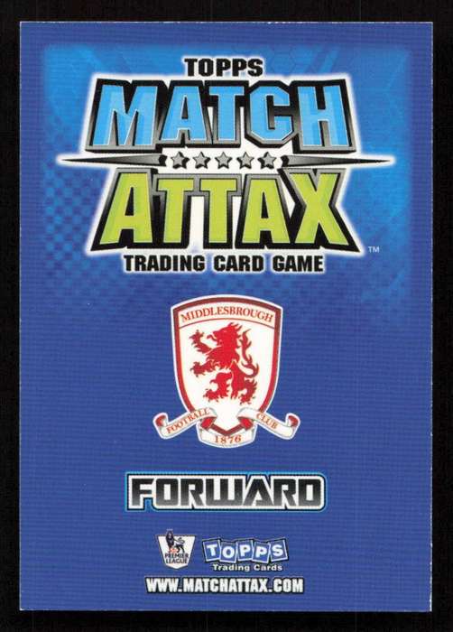 Topps Match Attax PL 2008/2009 Middlesbrough - Jeremie Aliadiere
