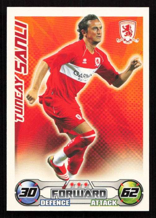Topps Match Attax PL 2008/2009 Middlesbrough - Tuncay Sanli