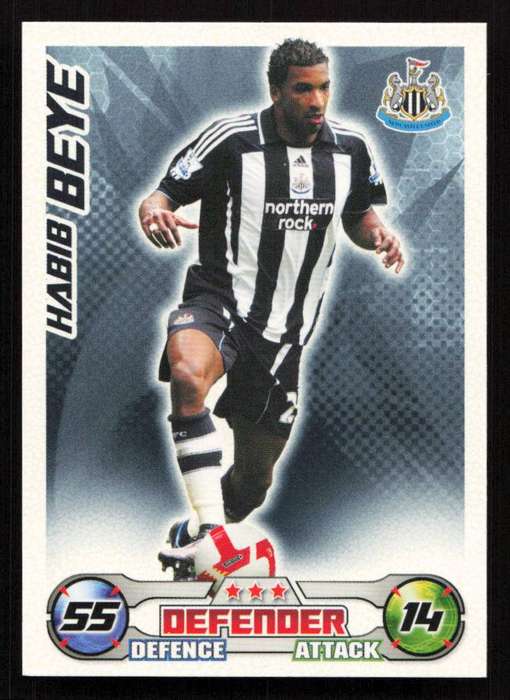 Topps Match Attax PL 2008/2009 Newcastle United - Habib Beye