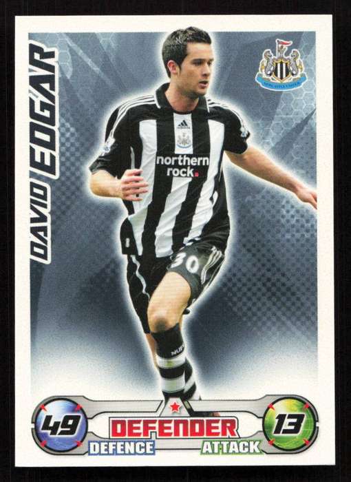 Topps Match Attax PL 2008/2009 Newcastle United - David Edgar