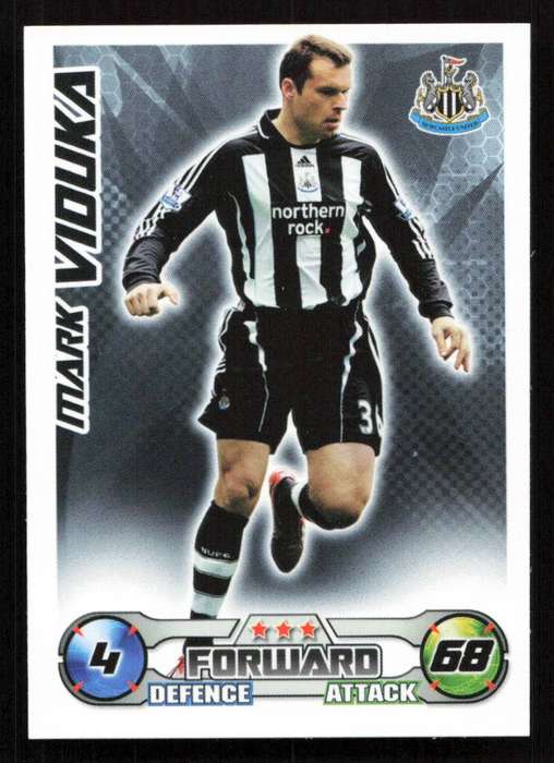Topps Match Attax PL 2008/2009 Newcastle United - Mark Viduka