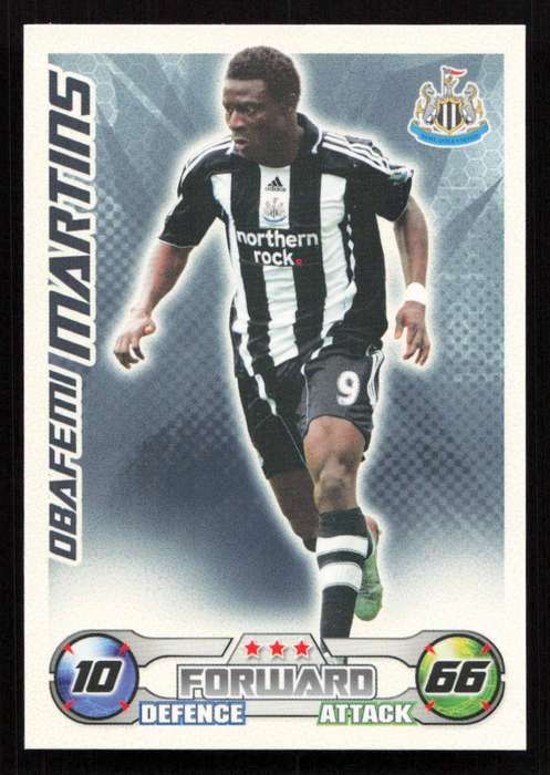 Topps Match Attax PL 2008/2009 Newcastle United - Obafemi Martins