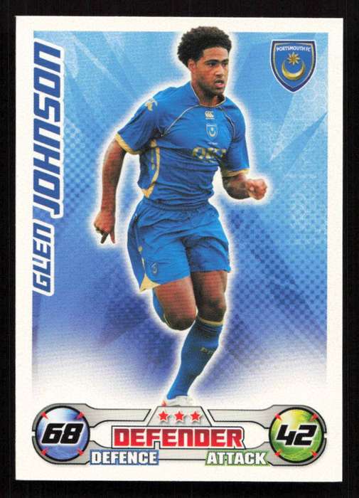 Topps Match Attax PL 2008/2009 Portsmouth -  Glen Johnson