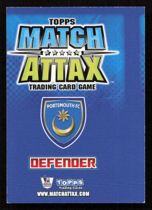 Topps Match Attax PL 2008/2009 Portsmouth -  Glen Johnson