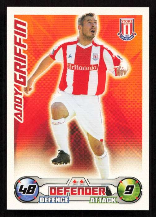 Topps Match Attax PL 2008/2009 Stoke City - Andy Griffin
