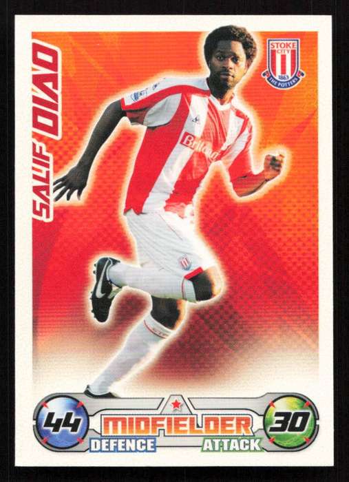 Topps Match Attax PL 2008/2009 Stoke City - Salif Diao