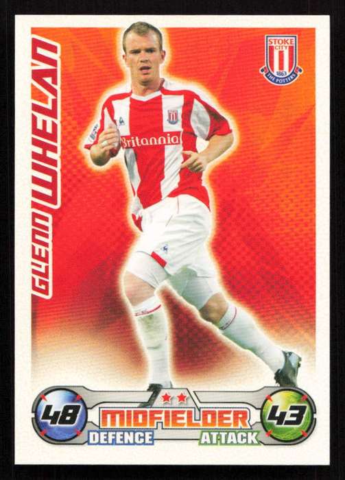 Topps Match Attax PL 2008/2009 Stoke City - Glenn Whelan