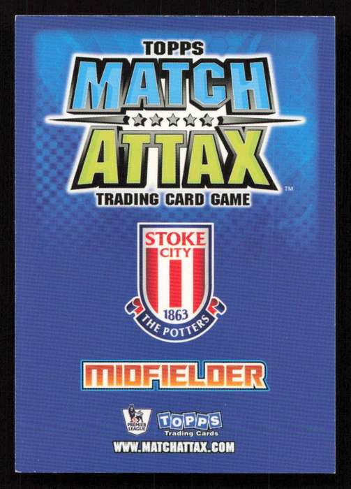 Topps Match Attax PL 2008/2009 Stoke City - Glenn Whelan