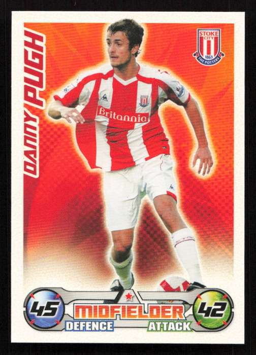 Topps Match Attax PL 2008/2009 Stoke City - Danny Pugh